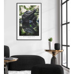 Alligator's profile - Green poster