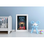 Cute pug dog cool poster