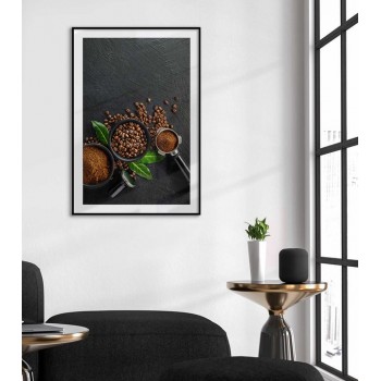 Elegant coffee kitchen poster - SwedeArts