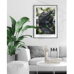 Alligator's profile - Green poster