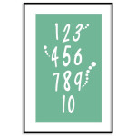 Siffror 1-10 - Enkel pedagogisk barntavla