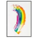 Regnbåge i oljefärg - Färgglad & enkel poster