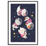 Cute kitten astronauts - Kids poster