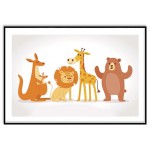 Cute animals - Simple kids poster