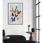 Butterflies - Simple & colorful kids poster