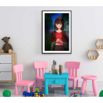 Anime girl - Simple & colorful kids poster