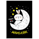 Kanin på månen - Personlig söt barntavla