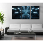 Abstract triangle - Three piece poster