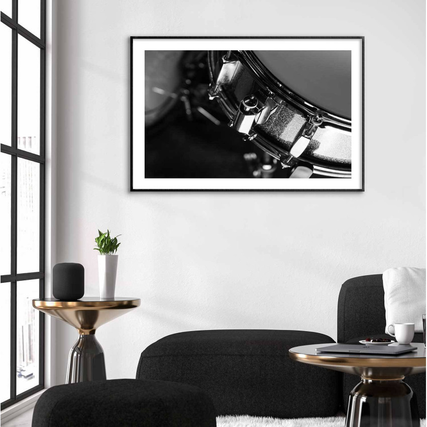 Virveltrumma - Abstrakt musik poster