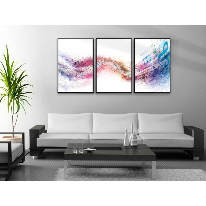 Abstract colorful music 50x70cm x 3 posters