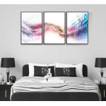 Abstract colorful music 50x70cm x 3 posters
