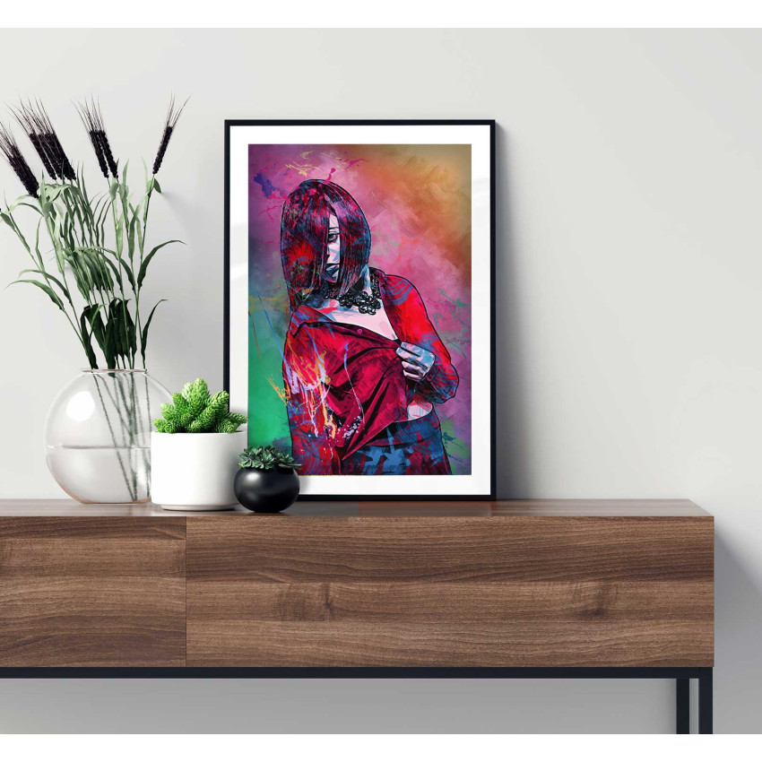 Abstract girl 50x70cm fashion poster