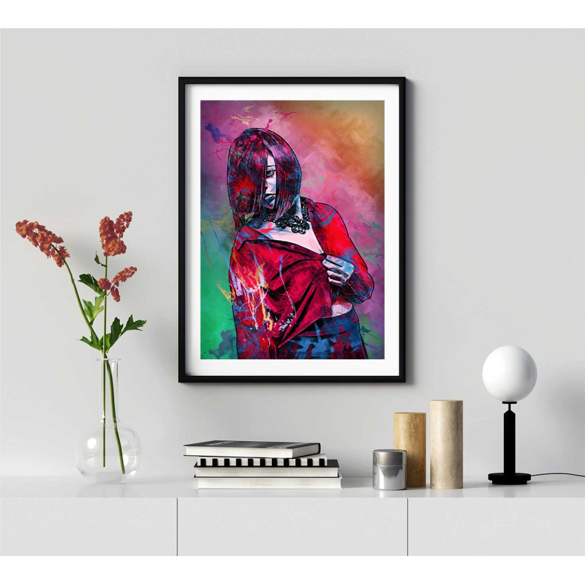 Abstract girl 50x70cm fashion poster