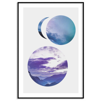 Abstrakt natur cirklar - Simpel poster