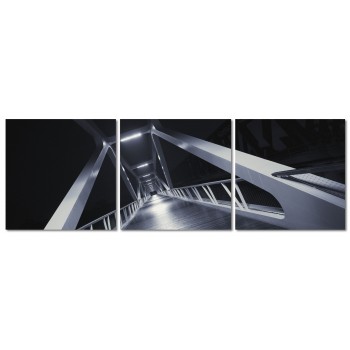 Abstract Perspective on a Bridge - Poster in Three Pieces