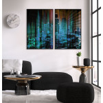 Abstract Skyline - Two Piece Poster