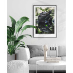 Alligator's profile - Green poster