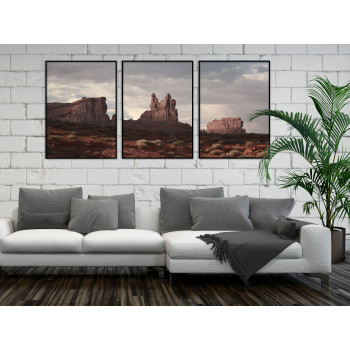 American Desert Wild Wild West - Three Piece Poster