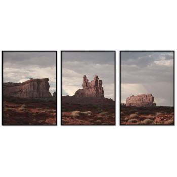 American Desert Wild Wild West - Three Piece Poster