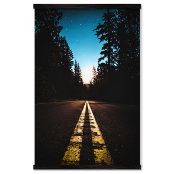 Amerikansk Landsväg på Natten - Poster