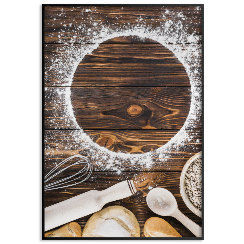 Mj&ouml;l & bakning 50x70cm modern k&ouml;kstavla