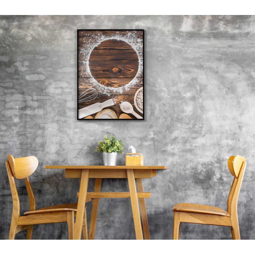 Mj&ouml;l & bakning 50x70cm modern k&ouml;kstavla