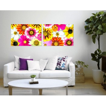 Vackra blommor - Stor poster tavla i två delar Vackra blommor - Stor poster tavla i två delar