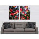 Beautiful Pink Tulips - Big Poster in Two Pieces