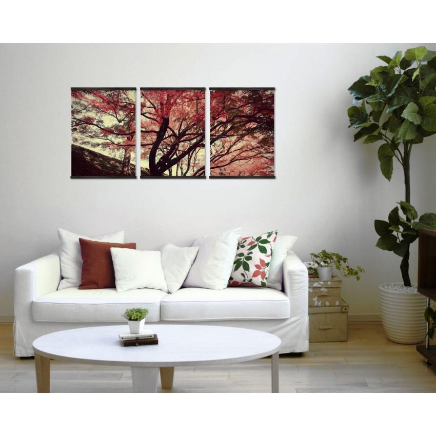 Beautiful Tree in the Fall - Big Poster in Three Pieces