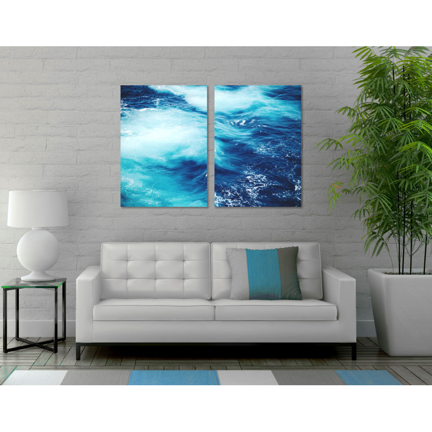 Beautiful Turquoise Ocean Waves - Two Piece Poster