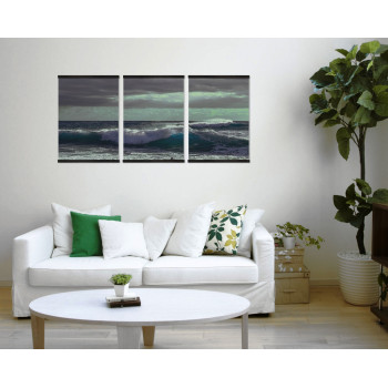 Beautiful Waves - Poster in Three Pieces