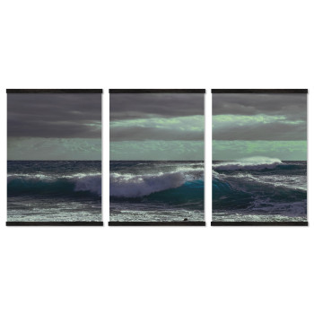 Beautiful Waves - Poster in Three Pieces