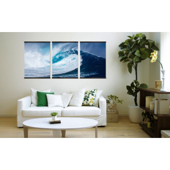 Big Blue Waves - Poster in Three Pieces