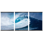 Big Blue Waves - Poster in Three Pieces