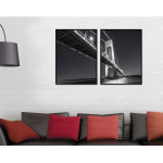 Big Bridge 50x70cm x 2  black and white posters