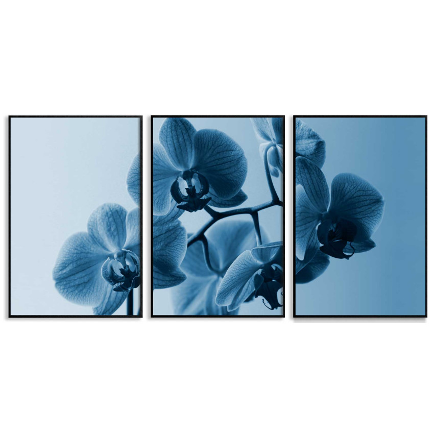 Blue Flowers - Tree Piece Poster