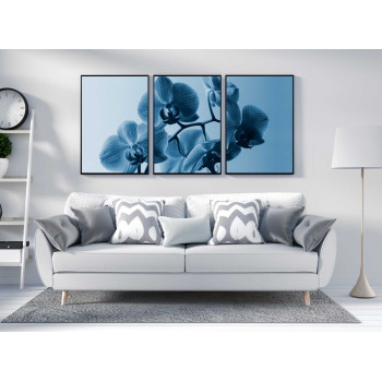 Blue Flowers - Tree Piece Poster