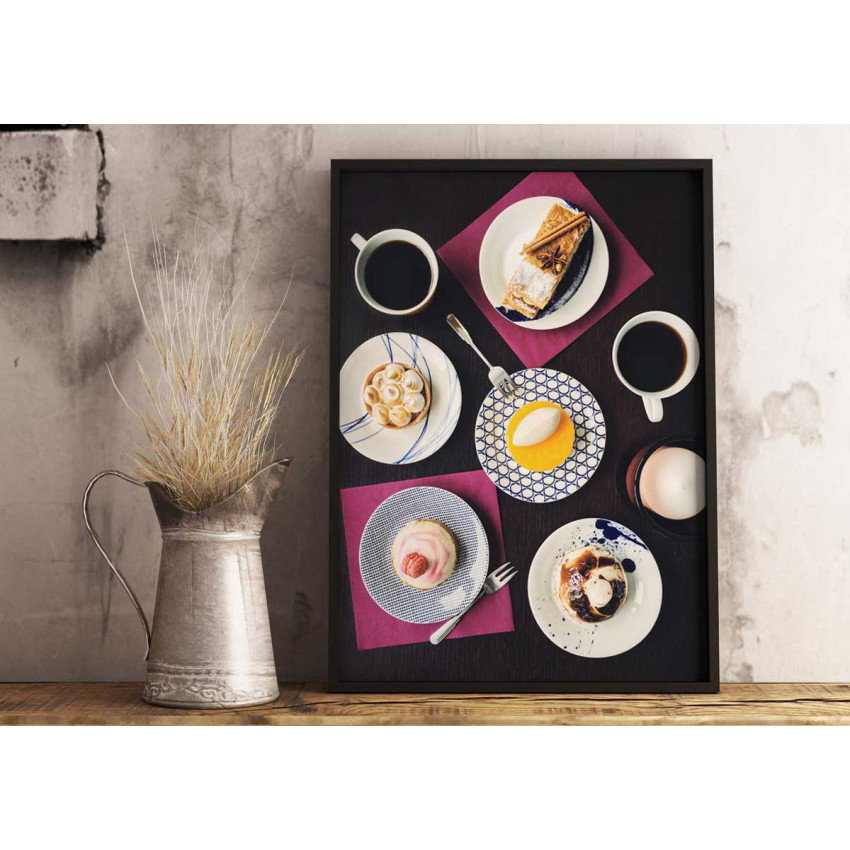 Coffee and sweets (50x70cm) Abstract kitchen poster