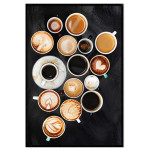 Coffee with love - Simple kitchen poster