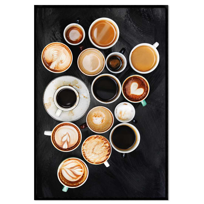Coffee with love - Simple kitchen poster