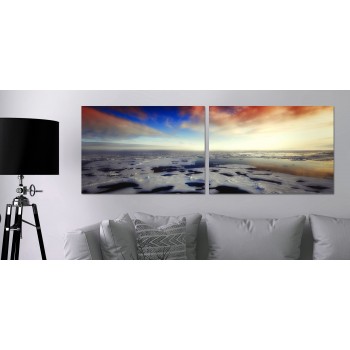 Kallt Havsmotiv - Postertavla i Två delar Kallt Havsmotiv - Postertavla i Två delar