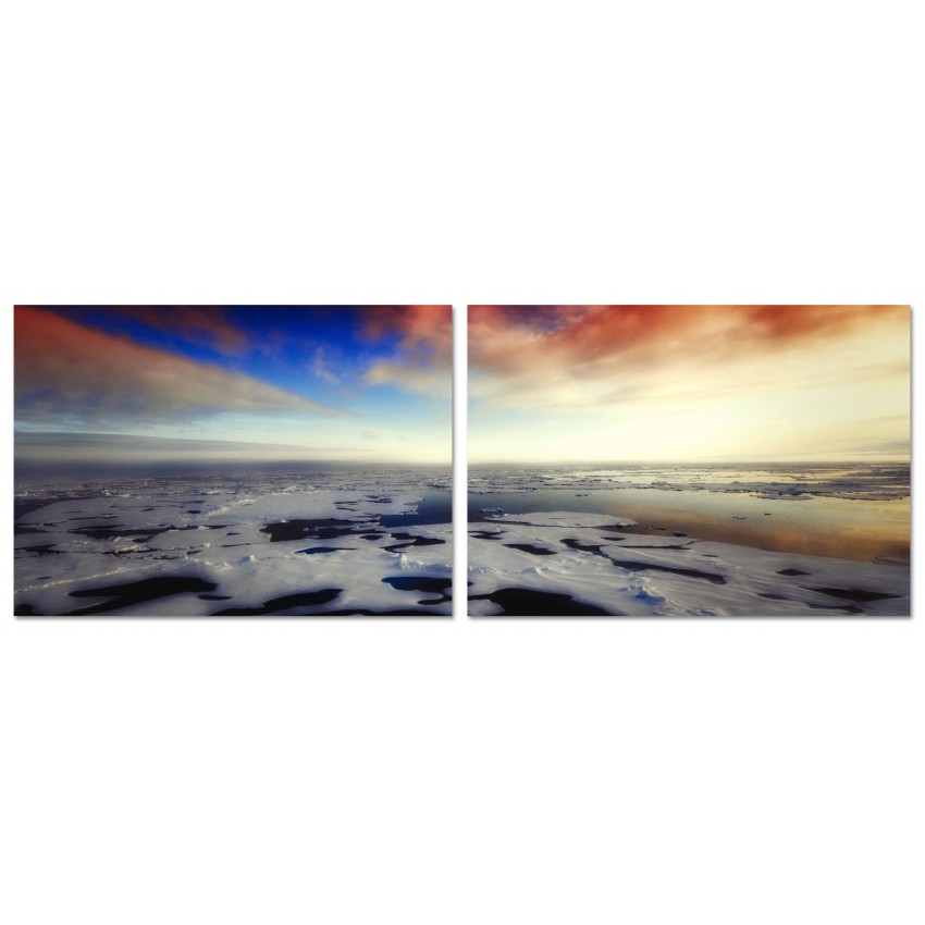 Kallt Havsmotiv - Postertavla i Två delar Kallt Havsmotiv - Postertavla i Två delar