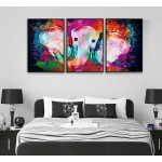 Colorful African elephant - Three piece poster