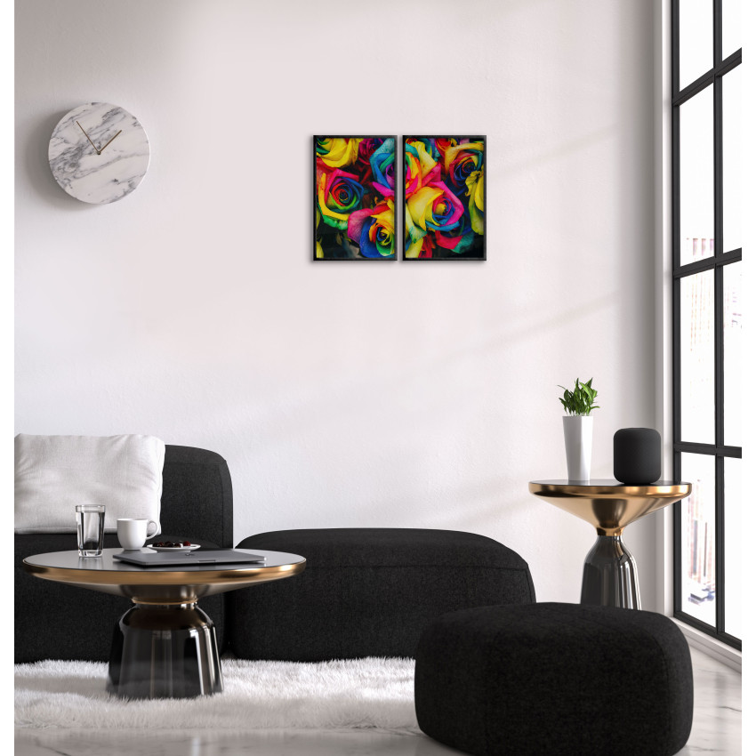 Colorful Roses - Two Piece Poster