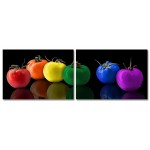 Färgglada tomater - Poster i två delar Färgglada tomater - Poster i två delar