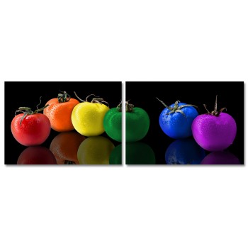 Colorful Tomatoes - Poster in Two Pieces