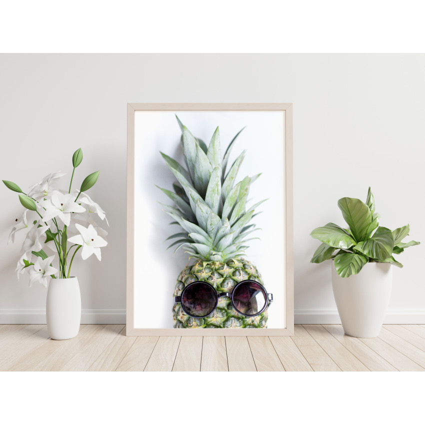 Cool pineapple 50x70cm Simple poster