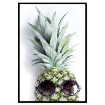 Ananas med solbrillor 50x70cm poster
