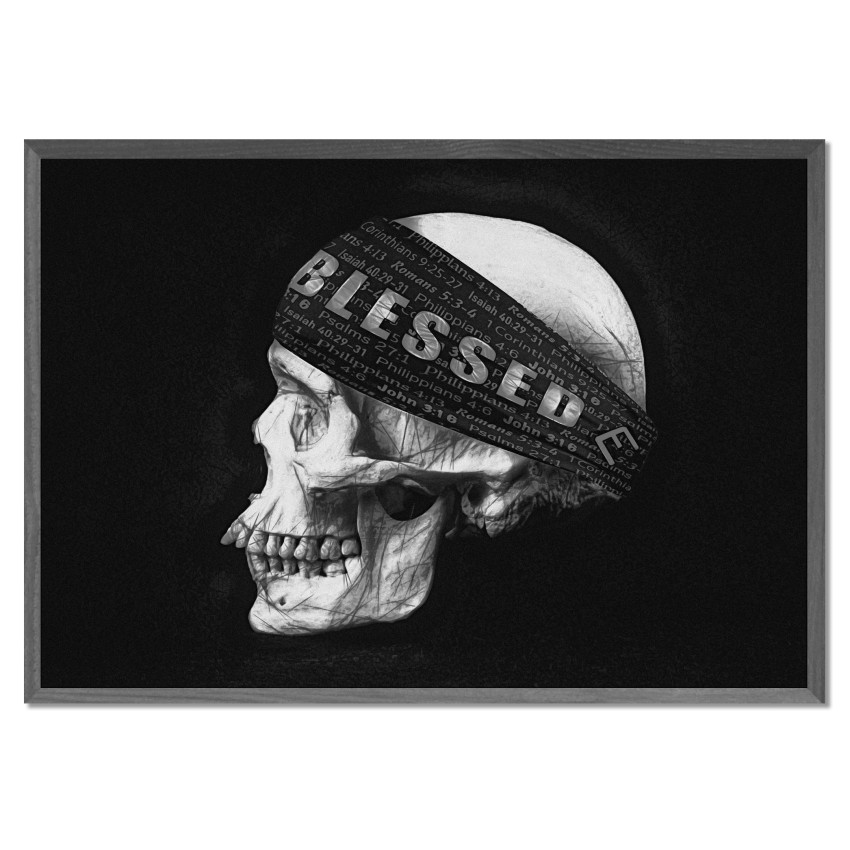 Cool Skull with Bandana - Big Poster