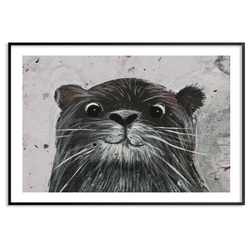 Cute otter - 50x70cm Kids room poster